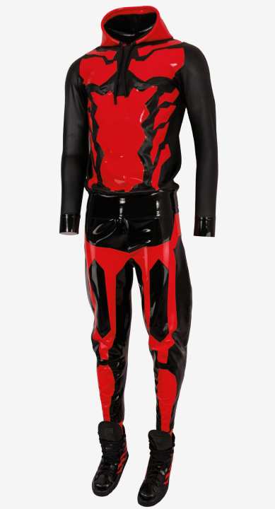 Tactical Game Suit black red(3)